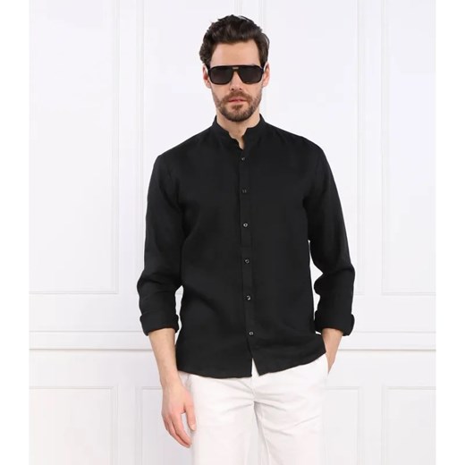 HUGO Lniana koszula Elvory | Slim Fit ze sklepu Gomez Fashion Store w kategorii Koszule męskie - zdjęcie 184341150