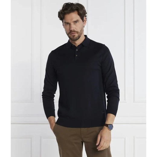 Joop! Wełniane polo JK-08Dondo | Regular Fit ze sklepu Gomez Fashion Store w kategorii T-shirty męskie - zdjęcie 184341152