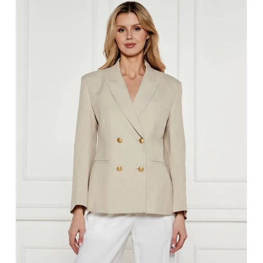 Tommy Hilfiger Marynarka | Slim Fit | z dodatkiem lnu ze sklepu Gomez Fashion Store w kategorii Marynarki damskie - zdjęcie 184341174