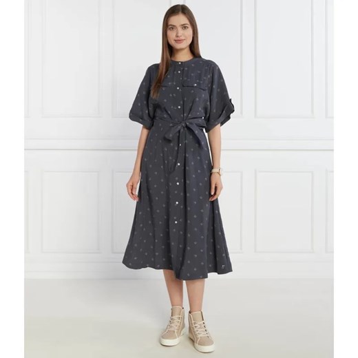 Tommy Hilfiger Sukienka z paskiem AMD VIS CREPE SS ze sklepu Gomez Fashion Store w kategorii Sukienki - zdjęcie 184341304