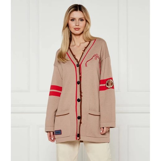 Pinko Kardigan BORGHESE | Oversize fit ze sklepu Gomez Fashion Store w kategorii Swetry damskie - zdjęcie 184341360
