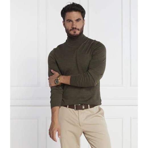 BOSS BLACK Wełniany golf Musso-P | Slim Fit ze sklepu Gomez Fashion Store w kategorii Swetry męskie - zdjęcie 184341604