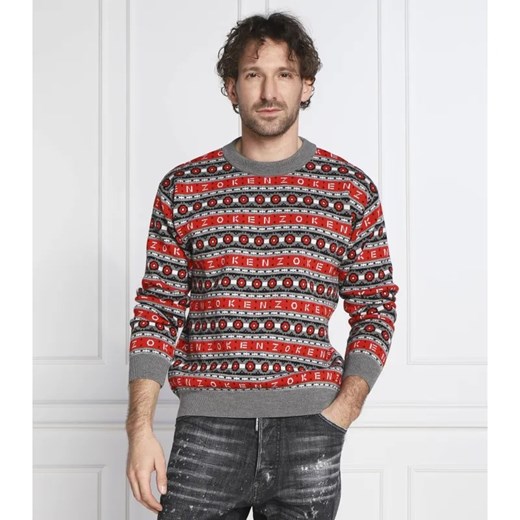 Kenzo Wełniany sweter | Regular Fit Kenzo XL okazja Gomez Fashion Store