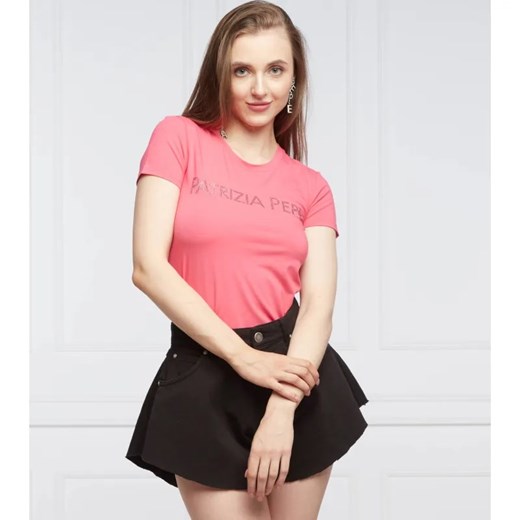 Patrizia Pepe T-shirt MAGLIAT | Regular Fit ze sklepu Gomez Fashion Store w kategorii Bluzki damskie - zdjęcie 184341771