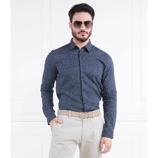 BOSS BLACK Lniana koszula Roger_F | Slim Fit ze sklepu Gomez Fashion Store w kategorii Koszule męskie - zdjęcie 184341783