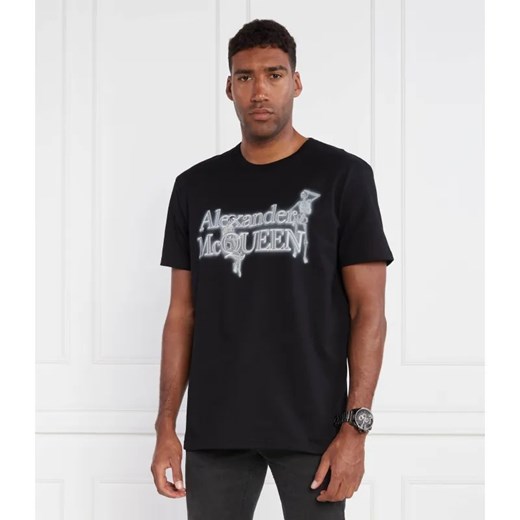 Alexander McQueen T-shirt NEON SKEL | Loose fit XL okazyjna cena Gomez Fashion Store
