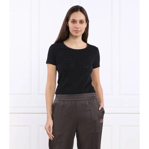 EA7 T-shirt | Slim Fit ze sklepu Gomez Fashion Store w kategorii Bluzki damskie - zdjęcie 184341813