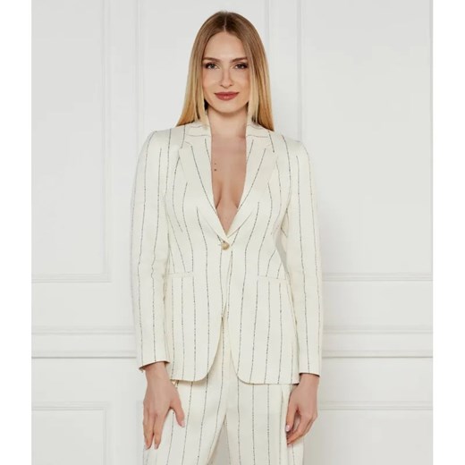 BOSS BLACK Lniana marynarka Jia6 | Slim Fit ze sklepu Gomez Fashion Store w kategorii Marynarki damskie - zdjęcie 184341824