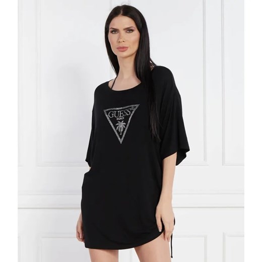 Guess Swimwear T-shirt Coulisse | Relaxed fit ze sklepu Gomez Fashion Store w kategorii Bluzki damskie - zdjęcie 184341871