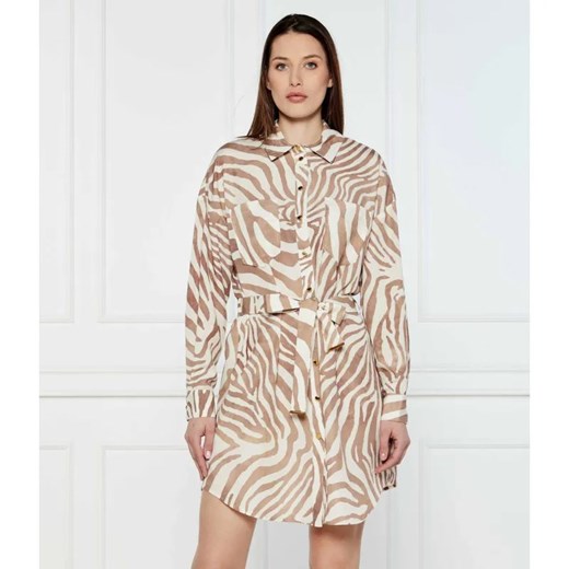 Marciano Guess Sukienka ROSIE | z dodatkiem lnu ze sklepu Gomez Fashion Store w kategorii Sukienki - zdjęcie 184341893