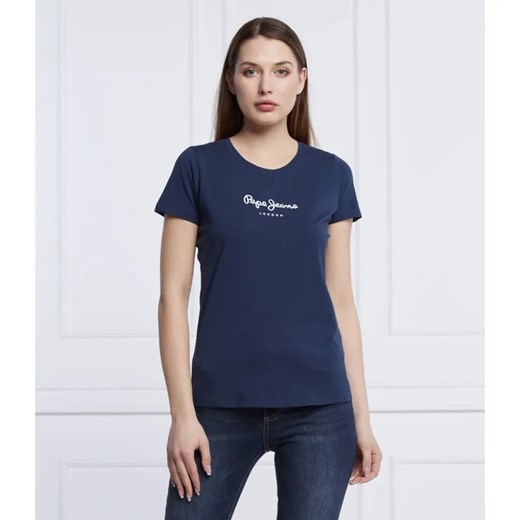 Pepe Jeans London T-shirt | Slim Fit ze sklepu Gomez Fashion Store w kategorii Bluzki damskie - zdjęcie 184341901