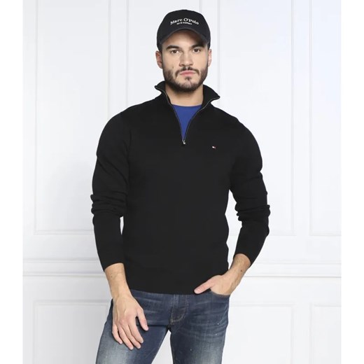 Tommy Hilfiger Sweter ZIP MOCK | Regular Fit | z dodatkiem kaszmiru ze sklepu Gomez Fashion Store w kategorii Swetry męskie - zdjęcie 184341982