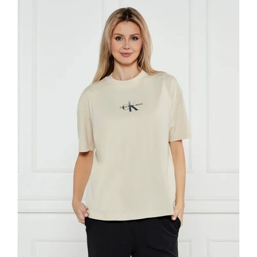 Calvin Klein Jeans T-shirt | Boyfriend fit ze sklepu Gomez Fashion Store w kategorii Bluzki damskie - zdjęcie 184342062
