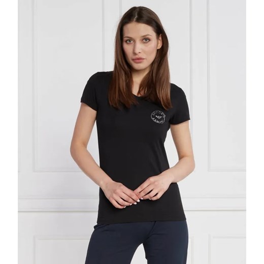 Emporio Armani T-shirt | Regular Fit ze sklepu Gomez Fashion Store w kategorii Bluzki damskie - zdjęcie 184342081