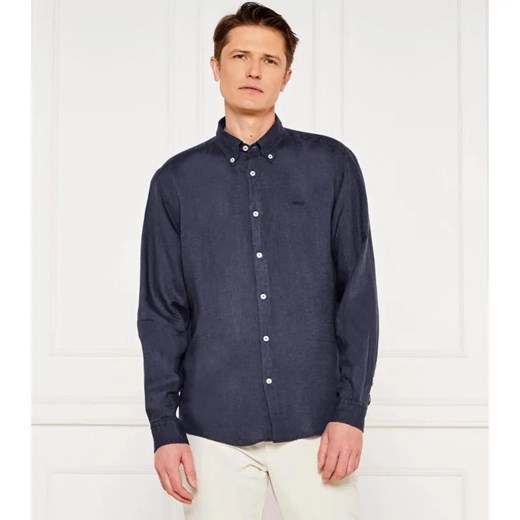 BOSS BLACK Lniana koszula H-LIAM-BD-E-C1-243 | Regular Fit ze sklepu Gomez Fashion Store w kategorii Koszule męskie - zdjęcie 184342303