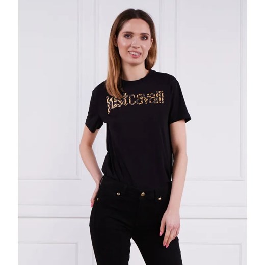 Just Cavalli T-shirt | Regular Fit ze sklepu Gomez Fashion Store w kategorii Bluzki damskie - zdjęcie 184342321