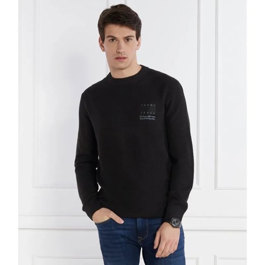 Tommy Jeans Sweter TJM REG STRCT TONAL FLAG | Regular Fit ze sklepu Gomez Fashion Store w kategorii Swetry męskie - zdjęcie 184342332