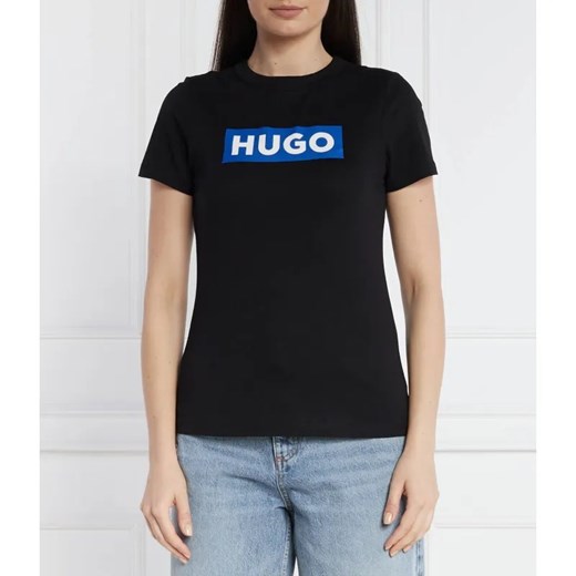 Hugo Blue T-shirt Classic Tee_B | Regular Fit ze sklepu Gomez Fashion Store w kategorii Bluzki damskie - zdjęcie 184342393