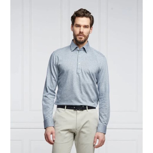 BOSS BLACK Polo C HANK | Slim Fit | z dodatkiem lnu ze sklepu Gomez Fashion Store w kategorii T-shirty męskie - zdjęcie 184342434