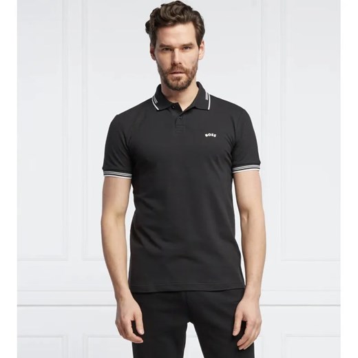 BOSS GREEN Polo Curved | Slim Fit | stretch L promocyjna cena Gomez Fashion Store
