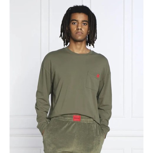 Hugo Bodywear Longsleeve Labelled SWEATSHIRT | Regular Fit ze sklepu Gomez Fashion Store w kategorii T-shirty męskie - zdjęcie 184343181