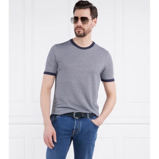 Joop! T-shirt Madrin | Regular Fit | z dodatkiem lnu ze sklepu Gomez Fashion Store w kategorii T-shirty męskie - zdjęcie 184343190