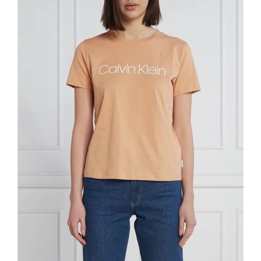 Calvin Klein T-shirt | Regular Fit ze sklepu Gomez Fashion Store w kategorii Bluzki damskie - zdjęcie 184343273