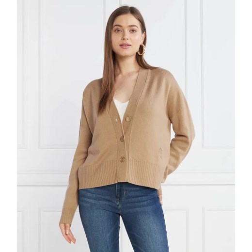Liu Jo Wełniany kardigan | Cropped Fit ze sklepu Gomez Fashion Store w kategorii Swetry damskie - zdjęcie 184343360