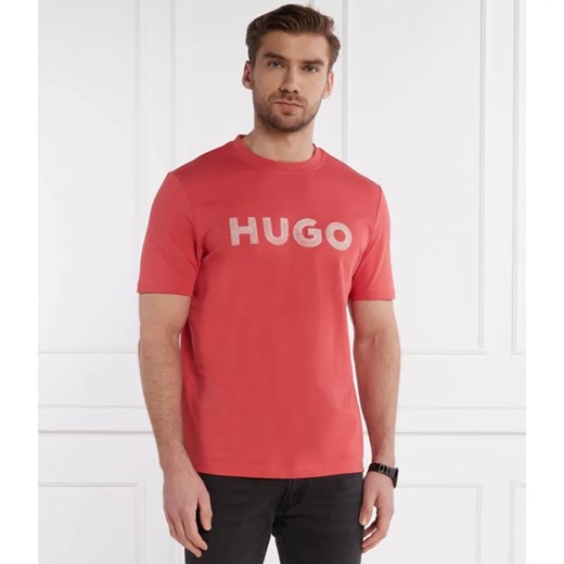 HUGO T-shirt Drochet | Regular Fit L okazja Gomez Fashion Store