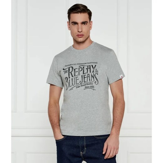 Replay T-shirt | Regular Fit ze sklepu Gomez Fashion Store w kategorii T-shirty męskie - zdjęcie 184343423