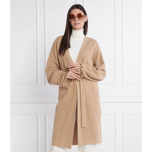 TWINSET Kardigan | Relaxed fit | z dodatkiem wełny i kaszmiru ze sklepu Gomez Fashion Store w kategorii Swetry damskie - zdjęcie 184343434