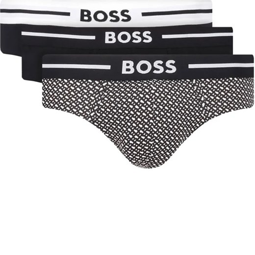 BOSS BLACK Slipy 3-pack HipBr 3P Bold Design ze sklepu Gomez Fashion Store w kategorii Majtki męskie - zdjęcie 184343542