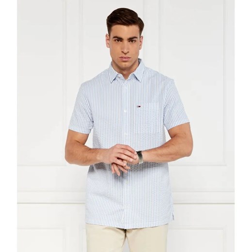 Tommy Jeans Koszula STRIPE SEERSUCKER | Regular Fit ze sklepu Gomez Fashion Store w kategorii Koszule męskie - zdjęcie 184343621