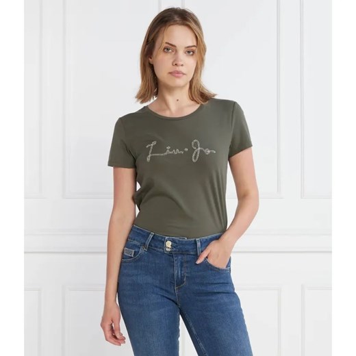 Liu Jo Sport T-shirt | Regular Fit ze sklepu Gomez Fashion Store w kategorii Bluzki damskie - zdjęcie 184343633