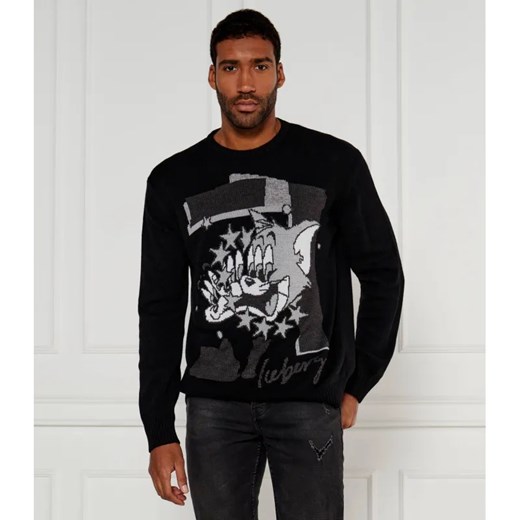 Iceberg Wełniany sweter | Regular Fit ze sklepu Gomez Fashion Store w kategorii Swetry męskie - zdjęcie 184343790
