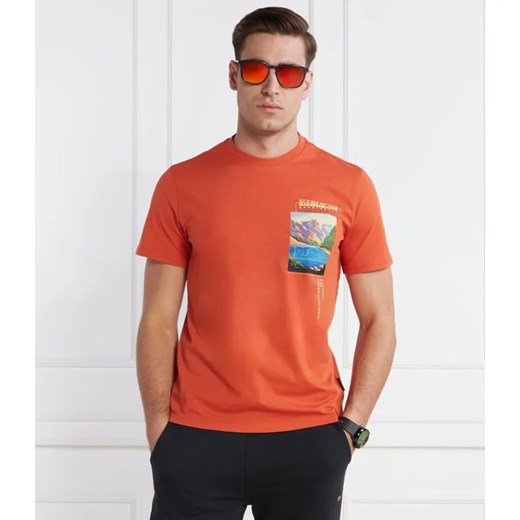 Napapijri T-shirt S-CANADA | Regular Fit ze sklepu Gomez Fashion Store w kategorii T-shirty męskie - zdjęcie 184343863