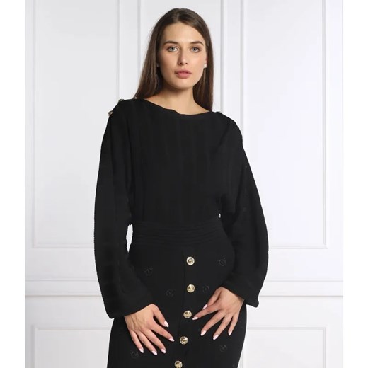 Pinko Sweter WINE | Cropped Fit ze sklepu Gomez Fashion Store w kategorii Swetry damskie - zdjęcie 184343872