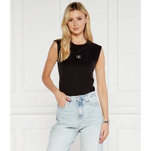 Calvin Klein Jeans Top | Regular Fit ze sklepu Gomez Fashion Store w kategorii Bluzki damskie - zdjęcie 184343882