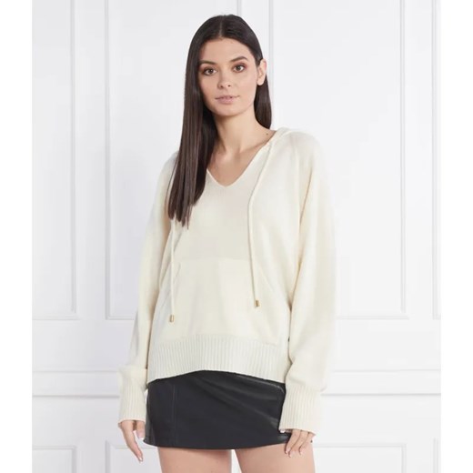 TWINSET Wełniany sweter | Regular Fit | z dodatkiem kaszmiru ze sklepu Gomez Fashion Store w kategorii Swetry damskie - zdjęcie 184343931