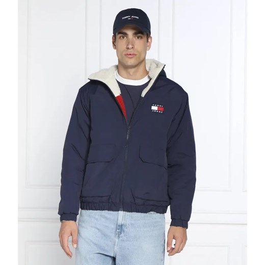 Tommy Jeans Dwustronna kurtka SHERPA | Relaxed fit Tommy Jeans XL wyprzedaż Gomez Fashion Store