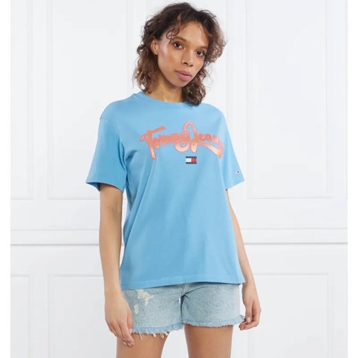 Tommy Jeans T-shirt TJW RLX POP TJ TEE | Relaxed fit ze sklepu Gomez Fashion Store w kategorii Bluzki damskie - zdjęcie 184344014