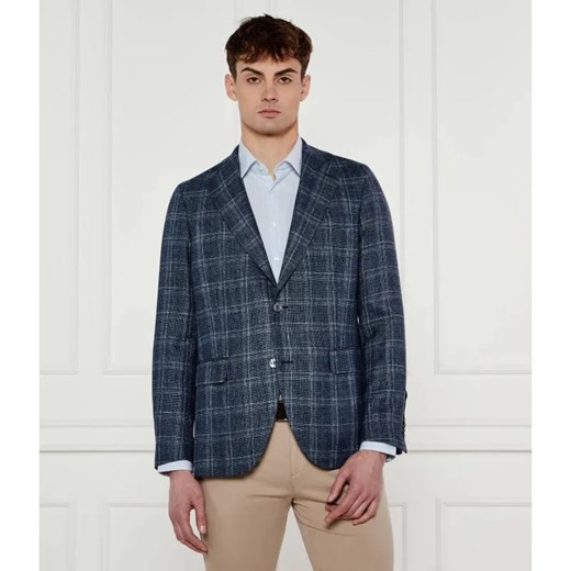 Oscar Jacobson Wełniana marynarka Fogerty | Regular Fit | z dodatkiem lnu ze sklepu Gomez Fashion Store w kategorii Marynarki męskie - zdjęcie 184344333