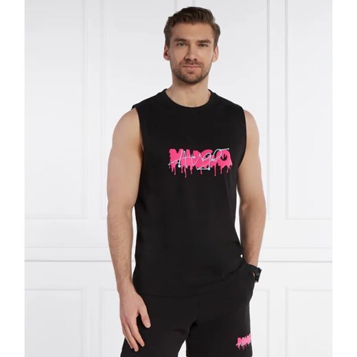 HUGO Tank top Dopical | Relaxed fit | stretch ze sklepu Gomez Fashion Store w kategorii T-shirty męskie - zdjęcie 184344353