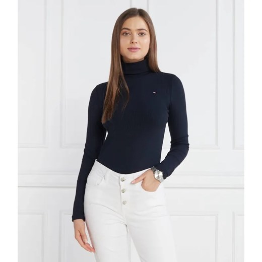 Tommy Hilfiger Golf 5X2 RIB ROLL-NK LS | Slim Fit ze sklepu Gomez Fashion Store w kategorii Swetry damskie - zdjęcie 184344414
