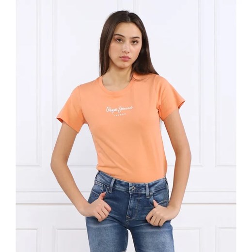 Pepe Jeans London T-shirt | Regular Fit ze sklepu Gomez Fashion Store w kategorii Bluzki damskie - zdjęcie 184344472