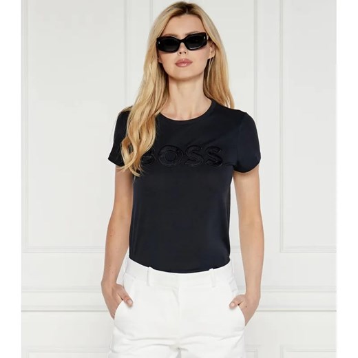 BOSS BLACK T-shirt | Regular Fit ze sklepu Gomez Fashion Store w kategorii Bluzki damskie - zdjęcie 184344522