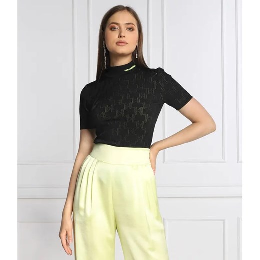Karl Lagerfeld Bluzka BOUCLE | Slim Fit ze sklepu Gomez Fashion Store w kategorii Bluzki damskie - zdjęcie 184344704