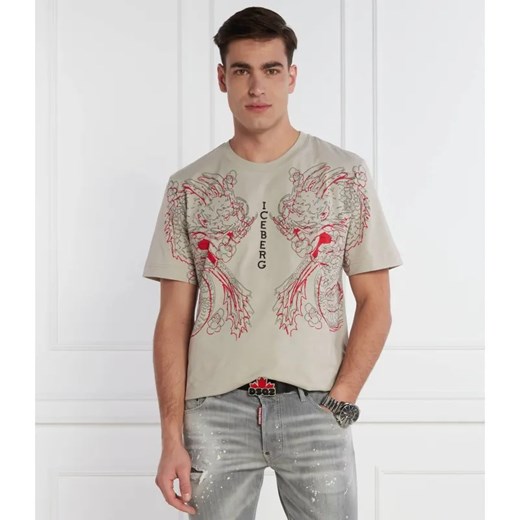 Iceberg T-shirt | Regular Fit ze sklepu Gomez Fashion Store w kategorii T-shirty męskie - zdjęcie 184344720