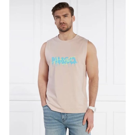 HUGO Tank top Dopical | Relaxed fit | stretch ze sklepu Gomez Fashion Store w kategorii T-shirty męskie - zdjęcie 184344761