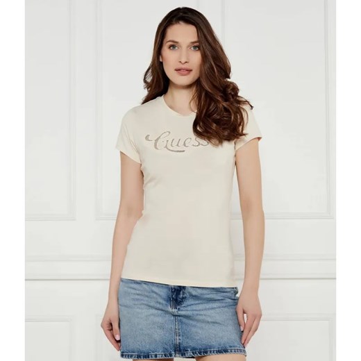 GUESS T-shirt | Slim Fit ze sklepu Gomez Fashion Store w kategorii Bluzki damskie - zdjęcie 184344773
